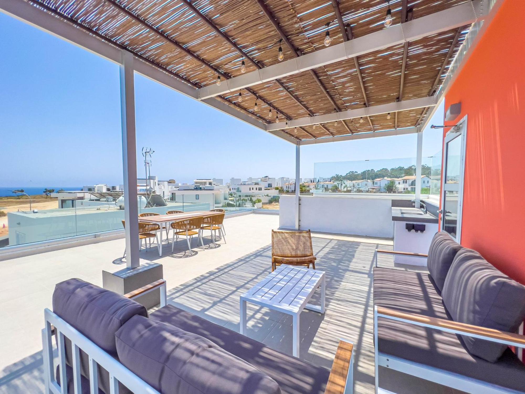 Geo Panoramic Konnos - Pool, Game Room, Gym Villa *