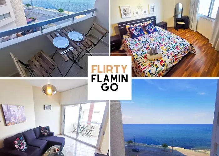 Flirty Flamingo Seaview Seafront Apartment