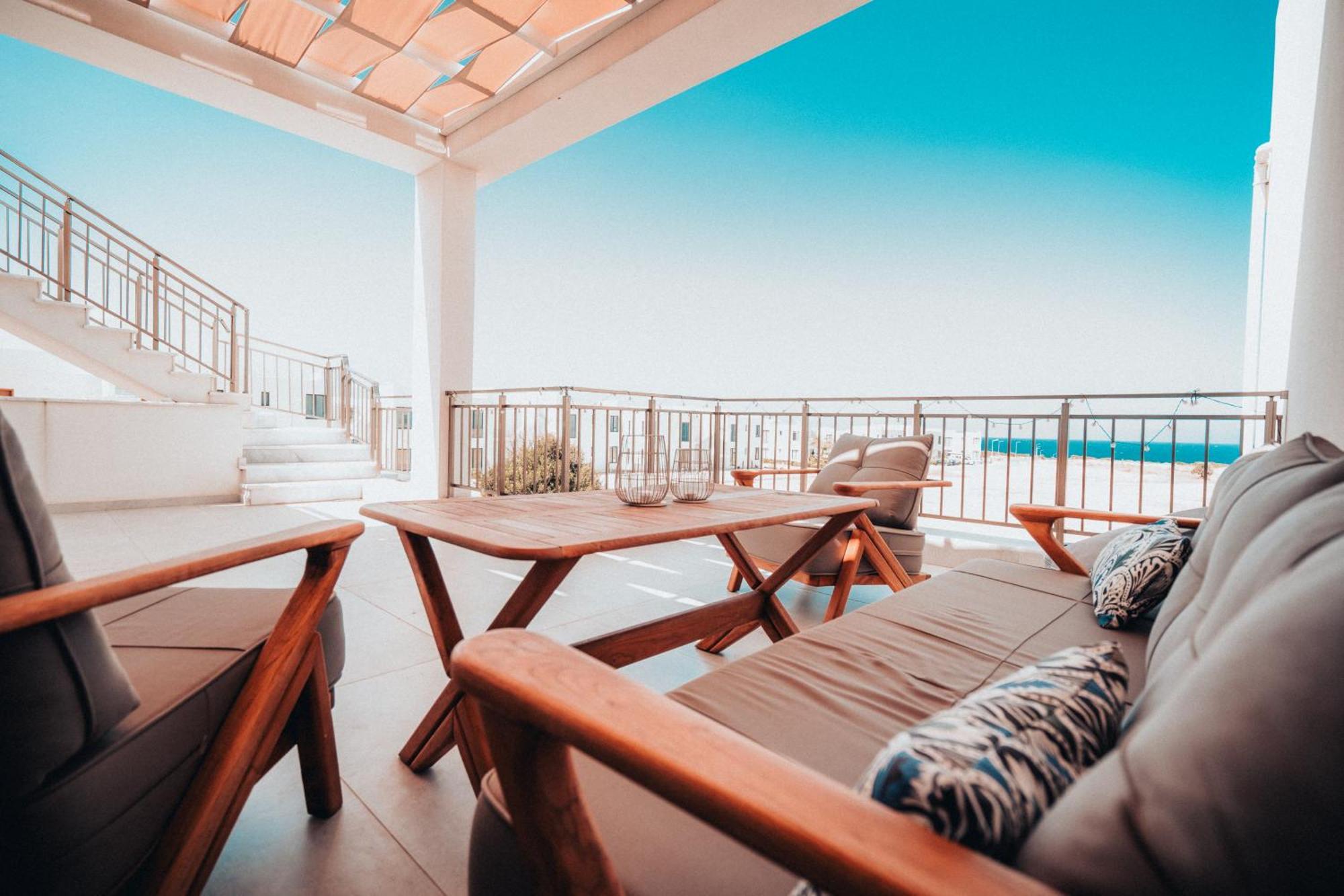 Panoramic View 250m To Sea Pool Apartment Akanthou