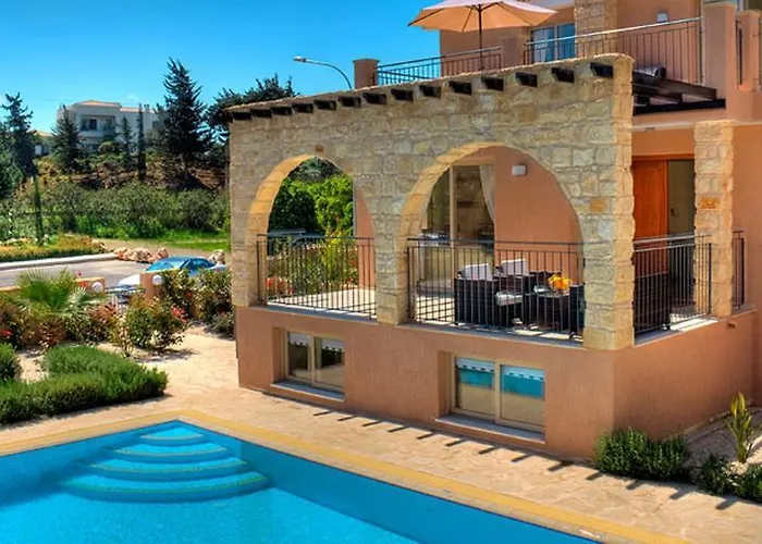 Villa 1 Sandy Beach Villas - Heated Pool - Jacuzzi - Private Beach Area - Sea Views
