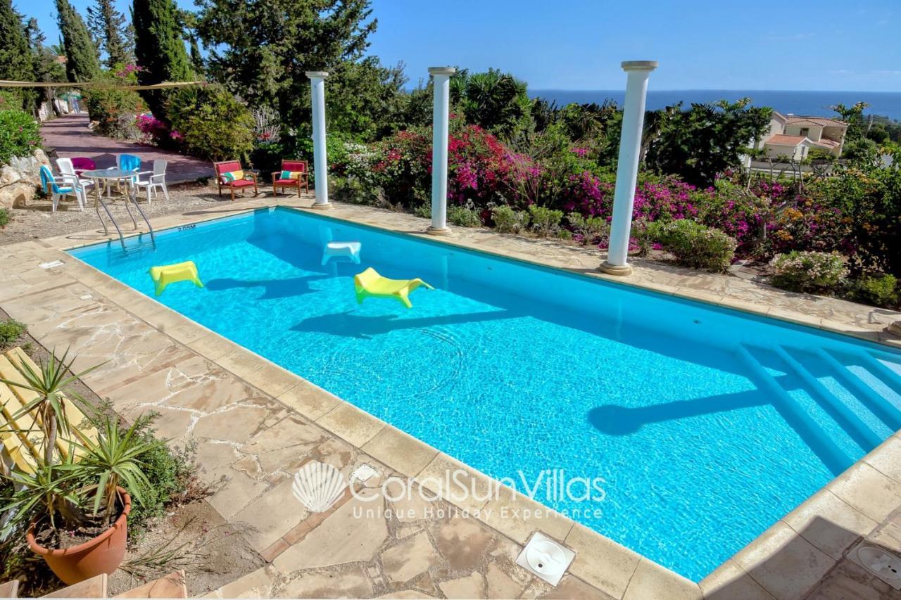 Wonderful Quiet Area,complete Privacy,large Pool, Colorful Garden, Jacuzzi/sauna * Peyia