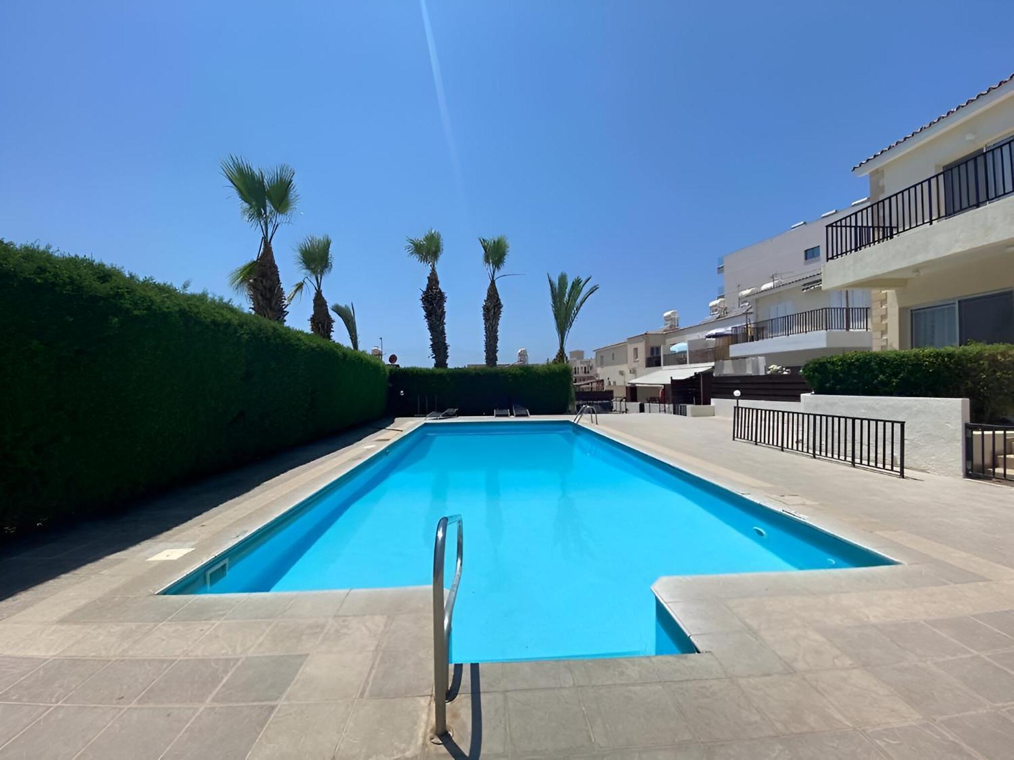 Newly Renovated 2 Bedroom With Pool & Seaview Apartment Paphos