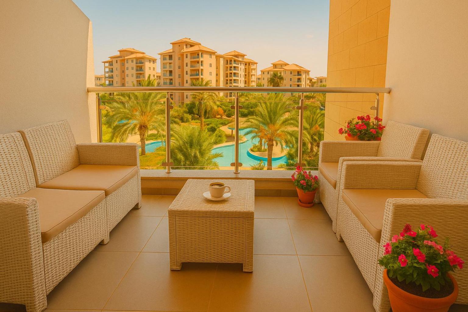 Caesar Resort & Spa-Studio With Balcony & Pool View * Agios Georgios (Famagusta)