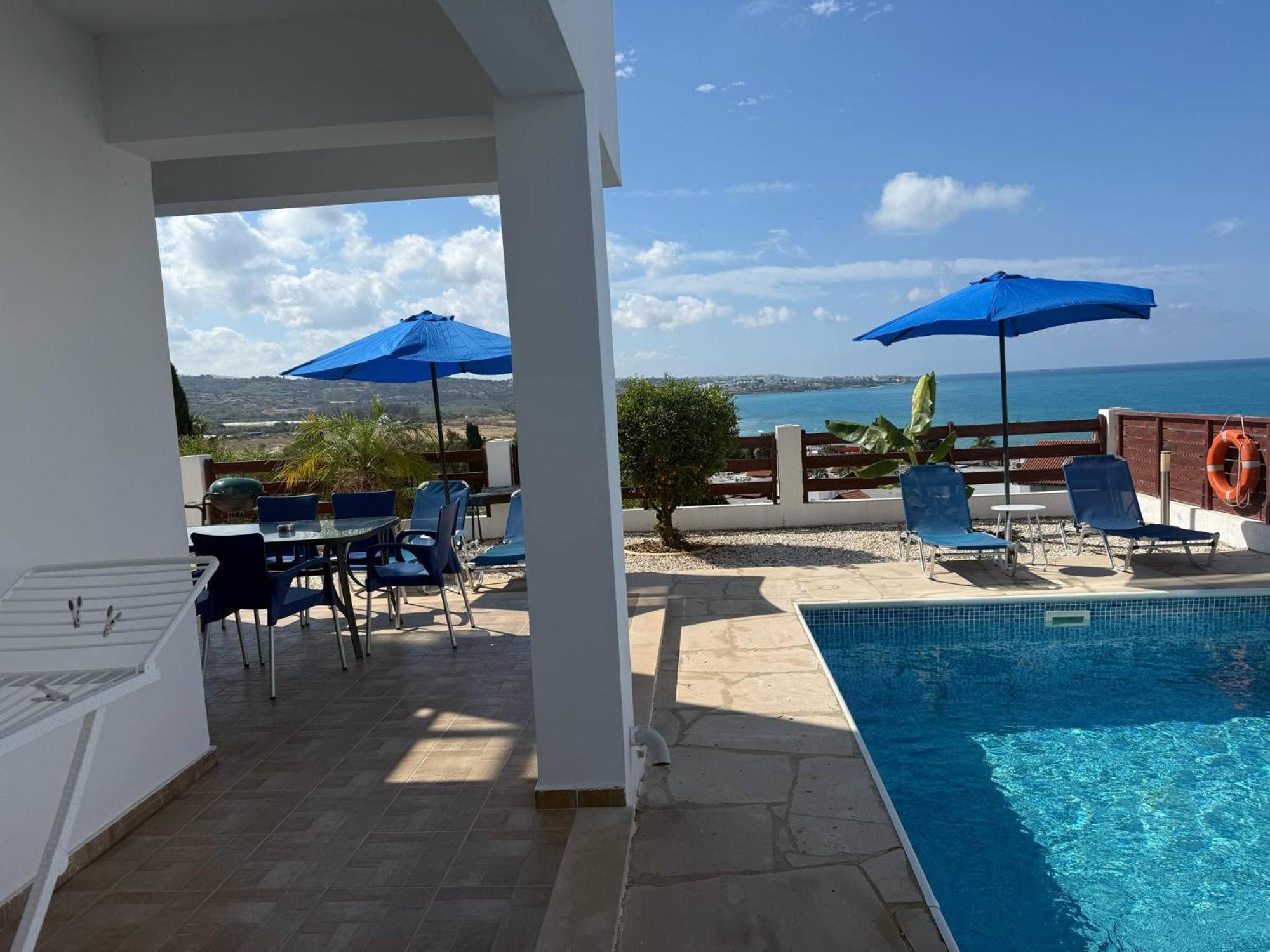 Villa Aqua Sunrise 1km From With Sea Views Coral Bay